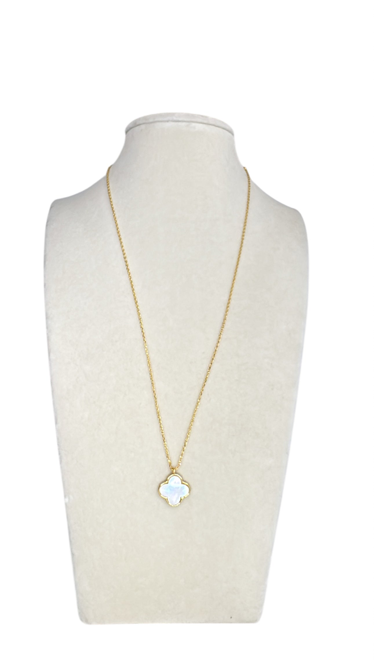 Gold Dipped Clover Necklace