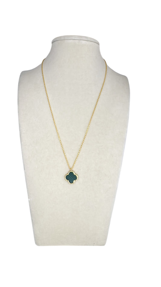 Gold Dipped Clover Necklace