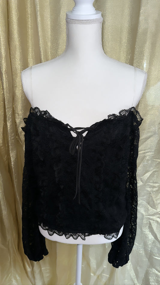 Bianca Long Sleeve Blouse (Plus Size )