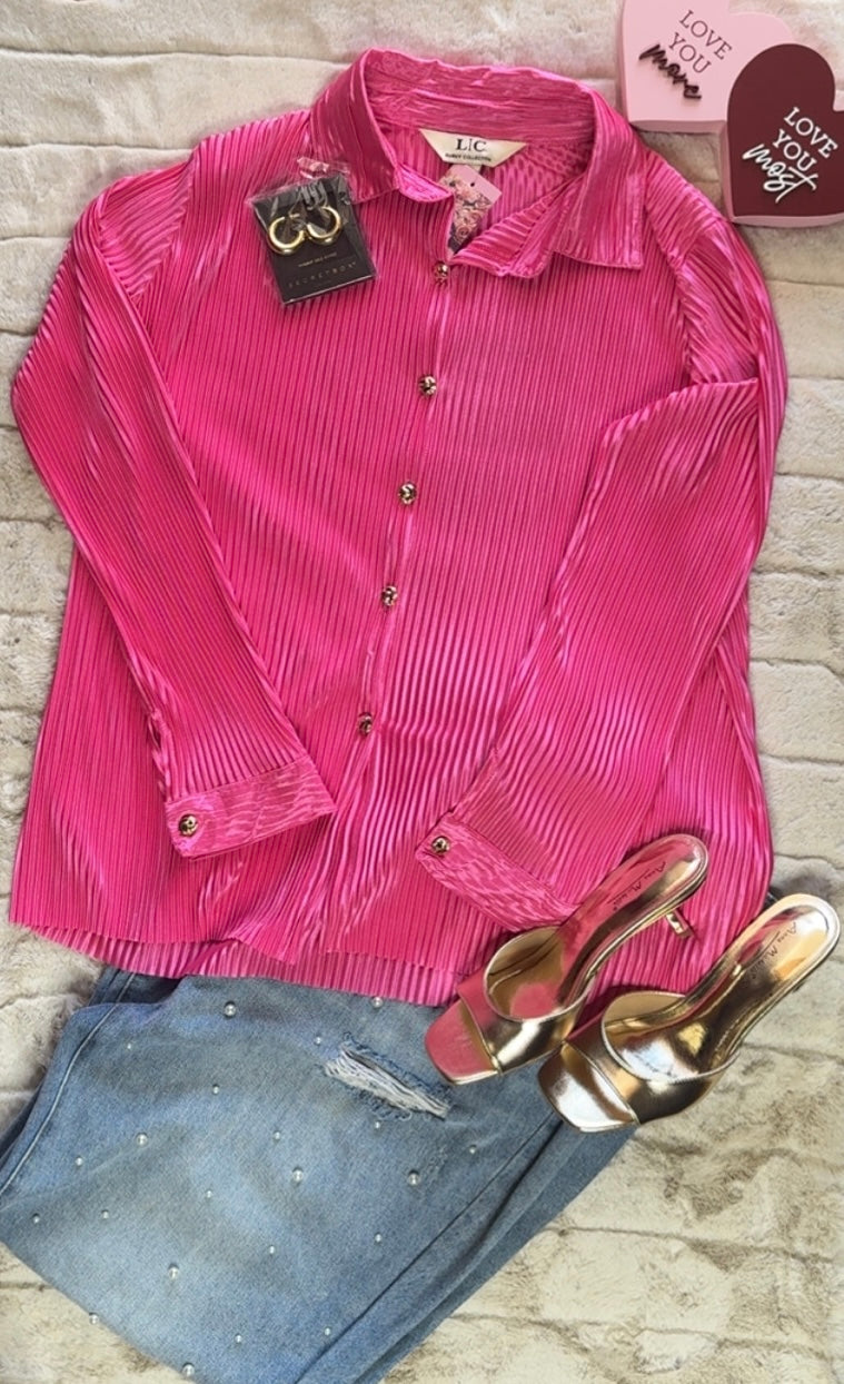 Bethany Long Sleeve Blouse  (Plus Size)